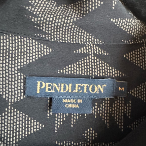 Pendleton The Portland Collection 100% Silk Northern Plains Button Down medium - Picture 3 of 6
